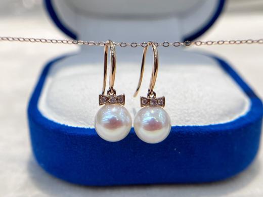 8mm-9mm akoya耳钩耳坠 商品图0