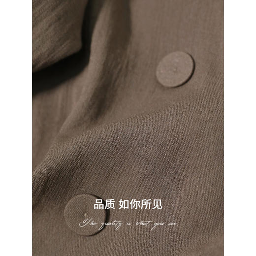 COCOBELLA商务休闲静奢西装女春夏棉麻风通勤西服外套SI0015 商品图4