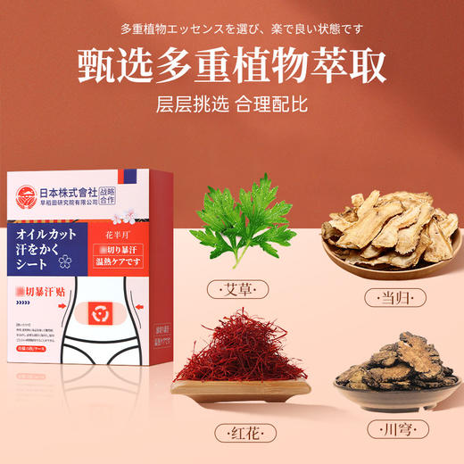 【买2送1❗️日本艾草暴汗贴】甄选艾草/红花/当归/川穹，与日本株式會社早稻田研究院联合研发！一次性热敷艾脐贴自发热艾灸艾腰肚脐贴清家用湿贴 商品图3