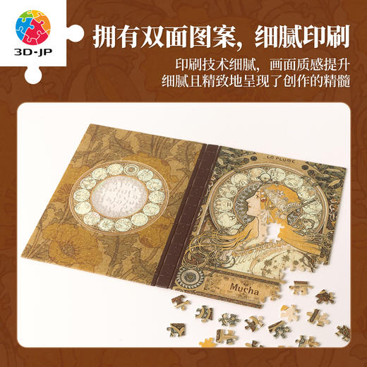 329片 书衣拼图 YA1056 穆夏-黄道十二宫 商品图4