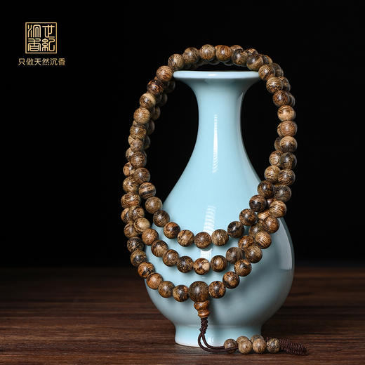 天然达拉干沉香佛珠 7mm*108颗 16克 SP8776 商品图0