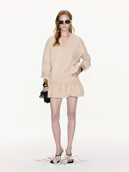 【泡泡金星】裙摆花苞设计短款裙裤 商品图2