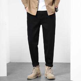 【新款DYG】大依优型大码牛仔裤男青年加肥加大码小脚修身牛仔裤男休闲哈伦裤