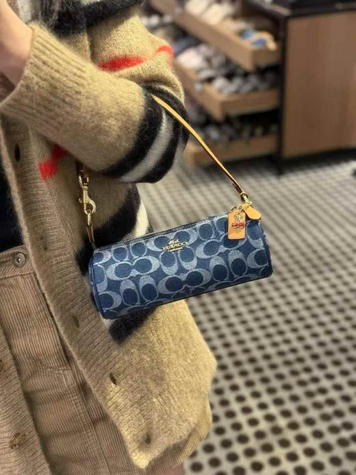 ¥840🇺🇸Coach 最新款Nolita Barrel香布雷笔筒包 商品图5