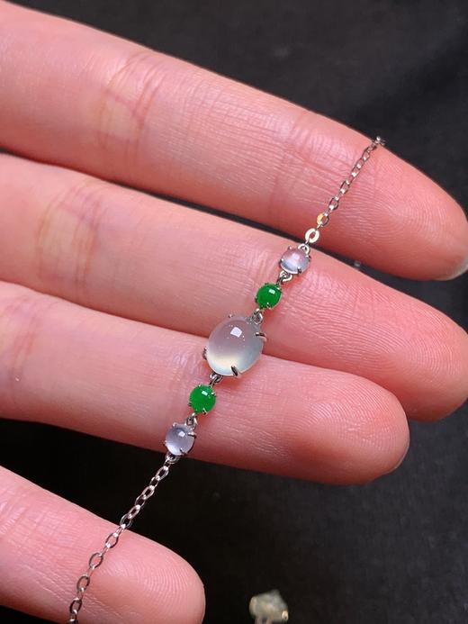 蛋面翡翠手链 商品图1