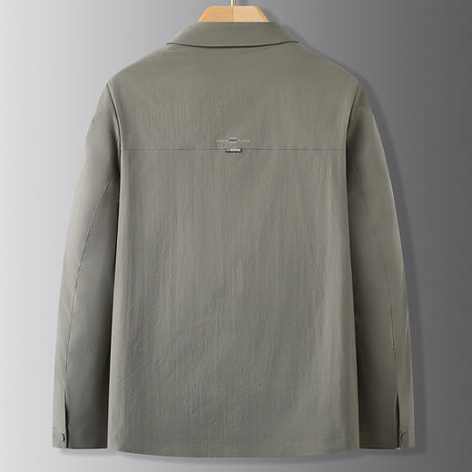 【DWP】大依优型大码加肥大码休闲翻领茄克外套男春季单排扣上衣肥佬宽松男士 商品图2