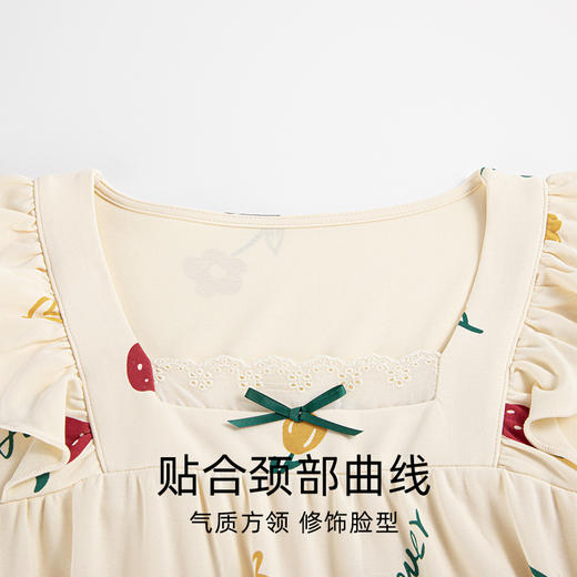 【情侣睡衣】春秋款 纯棉长袖睡裙女 秋季长款公主风家居服 男士休闲套装  商品图1