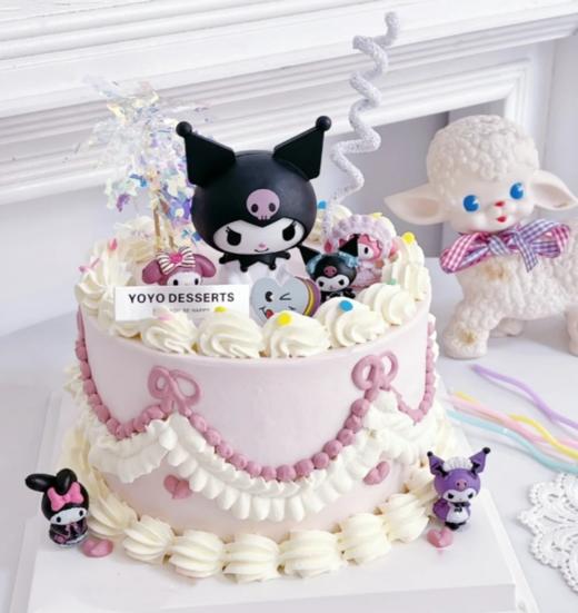 【优品系列】-加高三层夹心【粉紫库洛米】儿童蛋糕 商品图0