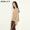NEELLY纳俪商场同款春季新款设计感休闲舒适长袖针织衫女显瘦毛衣N25023A01101 商品缩略图0