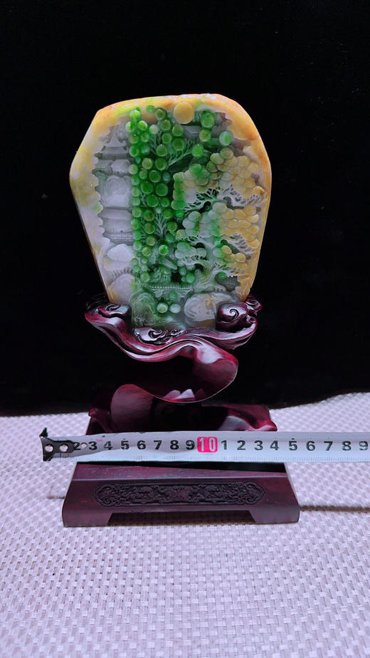 620852翡翠摆件【高山流水】 商品图1