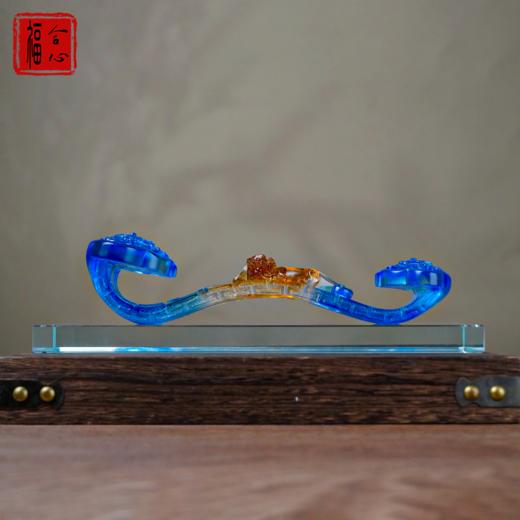 【易德老师推荐】古法琉璃貔貅玉如意 商品图4