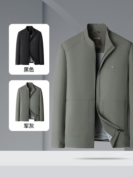 【新款DPS】大依优型大码立领夹克外套加肥加大肥佬休闲商务上衣男士胖子 商品图4