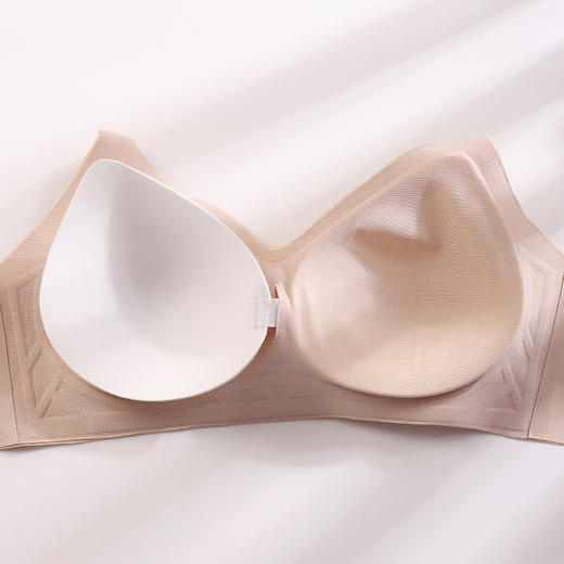 美奈川 无痕蚕丝小V领裸感文胸 BRA11469 商品图9