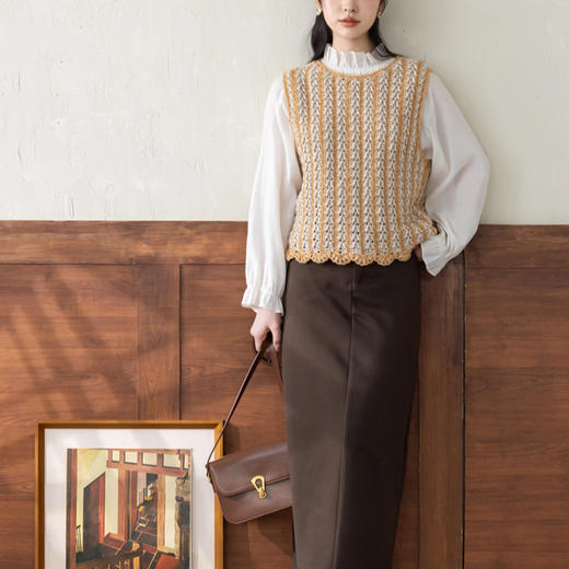 苏苏姐家羽秋背心手工DIY编织钩针上衣毛线团自制材料包 商品图3