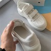 2025简约经典魔术贴小白鞋头层牛皮真皮厚底增高板鞋松糕休闲运动鞋女 商品缩略图3