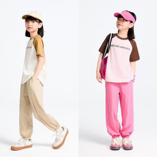 男女童梭织单裤防蚊裤春季新款安奈儿童装实体店同款AM516606 商品图3