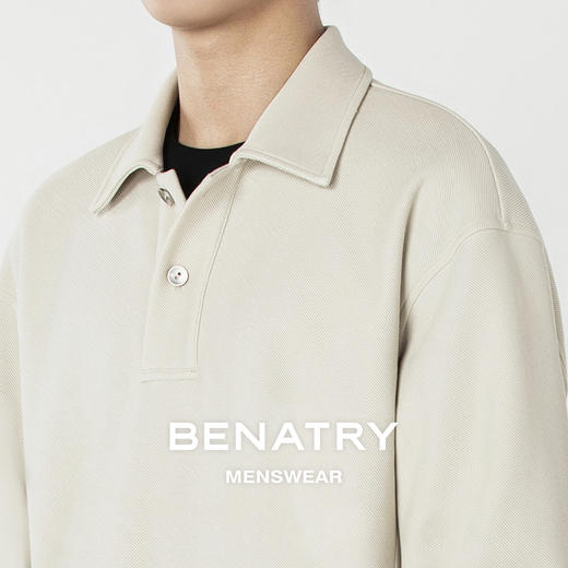 贝纳川时尚半开襟翻领男士休闲卫衣ECP324002 商品图2