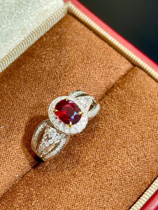 1ct刻面红宝石戒指 商品图0