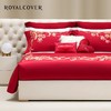 【春上新】10楼罗卡芙ROYALCOVER100支全棉绣花欧式婚庆 红色四件套 贝拉之恋-红240* 240cm吊牌价8980元 活动价4980元 商品缩略图0