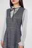 Le Malene 灰蓝格纹假两件连衣裙 11556 商品缩略图3
