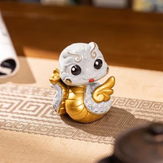 预售 | 朱炳仁·铜蛇年摆件 生肖伴手礼 灵蛇定钱坤小青小白 商品图2