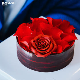 烤爱·生日蛋糕系列·挚爱一生·玫瑰花 高级草莓口味生日蛋糕·芝士蛋糕胚下午茶蛋糕送礼【深圳同城配送】