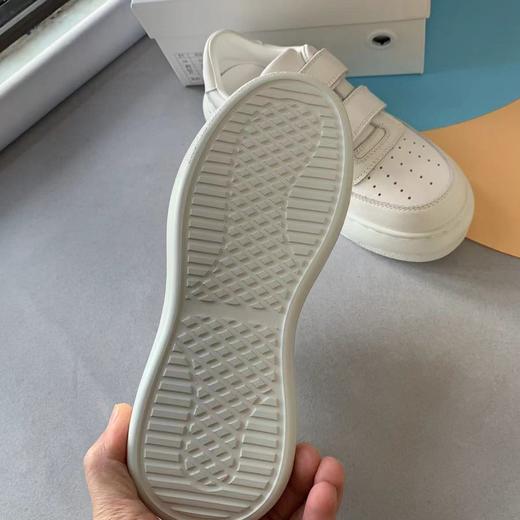 2025简约经典魔术贴小白鞋头层牛皮真皮厚底增高板鞋松糕休闲运动鞋女 商品图4