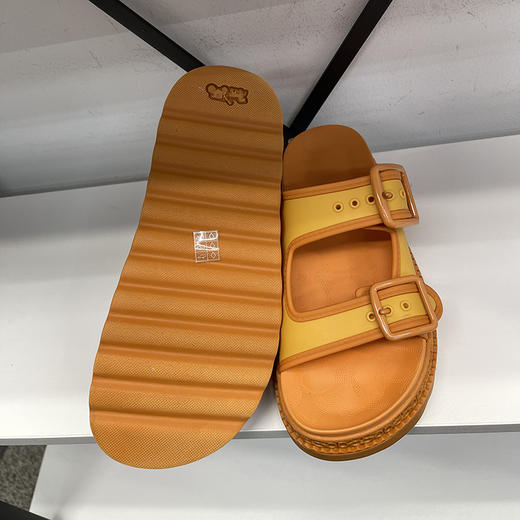 COACH/蔻驰 Lainey 女士可调节平底休闲一字拖厚底橡胶凉鞋 商品图4