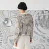 谜底连帽花色短外套2025春新品原创主题涂鸦感印花长袖251MW0137 商品缩略图2