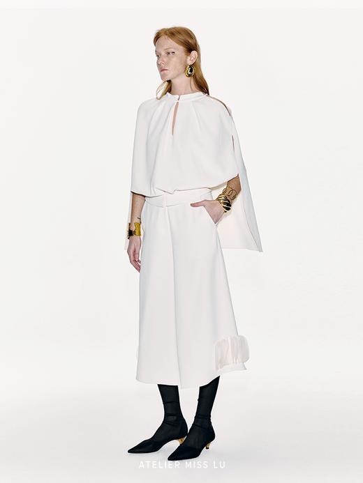 【云朵骑士】露肩开衩长袖廓形上衣 商品图1