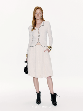 【云上起舞】泡泡肌理花苞半裙