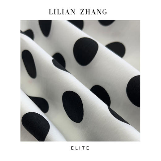 E系列—Vintage—法式经典Lday一赫本风连袖黑白波点连衣裙 2401040 商品图2