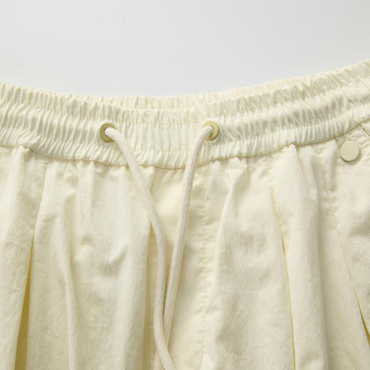 谜底休闲短裤女2025春季新品时尚百搭宽松裤脚绣花短裤251MK0117 商品图3