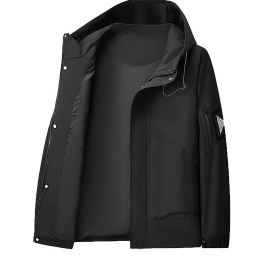 【新款DX】大依优型大码男装连帽工装潮流男士夹克外套休闲户外冲锋衣上衣胖子 商品图4