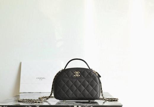香奈儿𝟮𝟱𝗖早春手提保龄球贝壳包黑色（UB*MDL） 商品图0