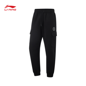 李宁韦德系列男子束脚宽松工装裤卫裤AKLV021