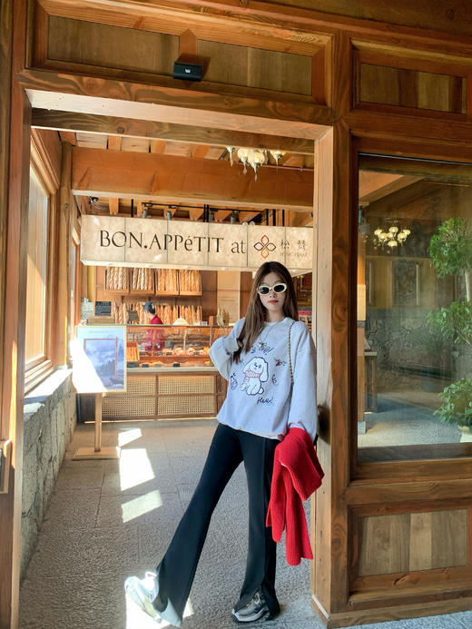 【179元任选2件】现货！黑色加绒裤 商品图9