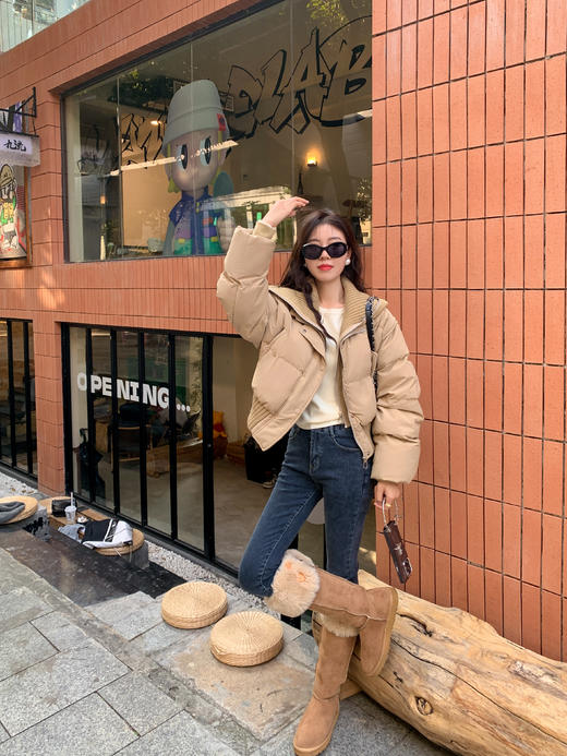 【折后再享2件88折】大翻领短款羽绒服 日常439/件 立减139.01 秒杀299.99/件！！ 商品图4