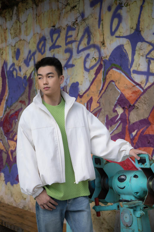 512572096休闲肌理夹克 商品图0