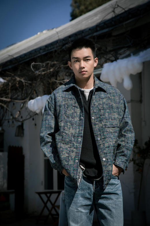 512525362复古格纹衬衫外套 商品图2