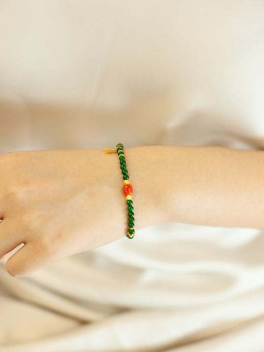 鹿鸣中式｜金声玉顺翡翠手串 商品图2