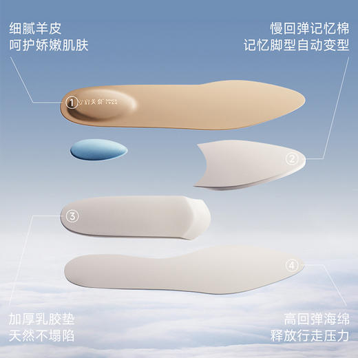 ARCHCONTACT安启美奈气垫云轻便复古真皮反绒德训鞋【52985】 商品图7