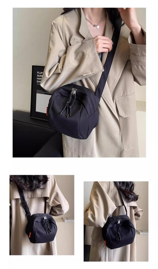 裁缝学苑AQ424新款帆布包纸样女运动骑行背包斜挎包胸包样板 商品图4