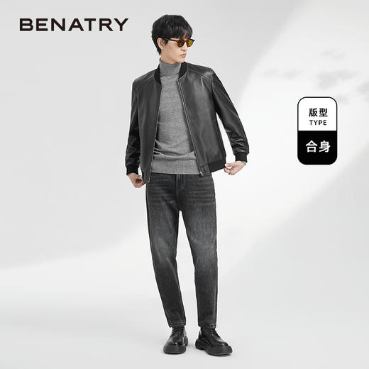 贝纳川休闲男士夹克式皮衣ECK406001402 商品图2