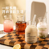 摩登主妇玻璃杯家用水杯女大容量奶茶果汁杯吸管杯高颜值咖啡杯子 商品缩略图4