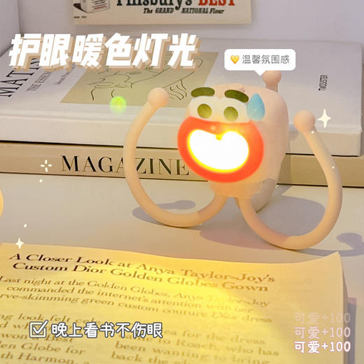 「搞怪迷你夜灯」迷你小台灯送女生的礼物diy夜市摆摊创意章鱼床头灯居家日用小夜灯睡觉用 商品图2