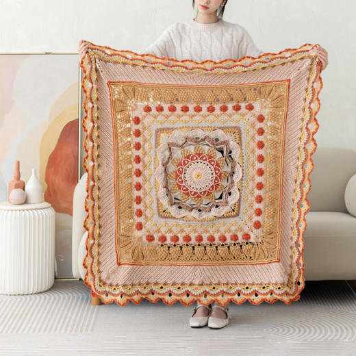 苏苏姐家致悦立体浮雕毯手工diy钩针编织毛线团制作材料包 商品图2