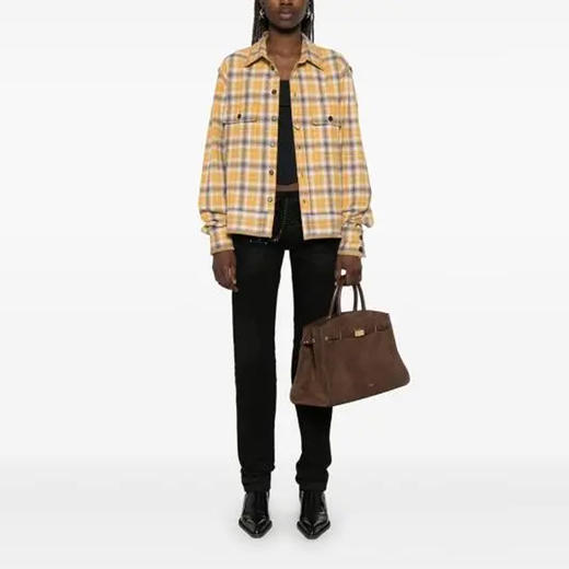 DSQUARED2 女士棉质长袖衬衫 混色 S75DL0898 D35160 001F 商品图3