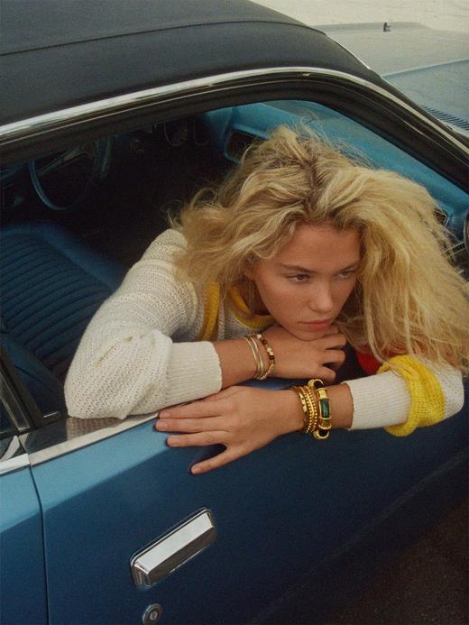 订购8周到｜Aurélie Bidermann-Bracelet Biriby-孔雀石 手镯［法国设计师］ 商品图1