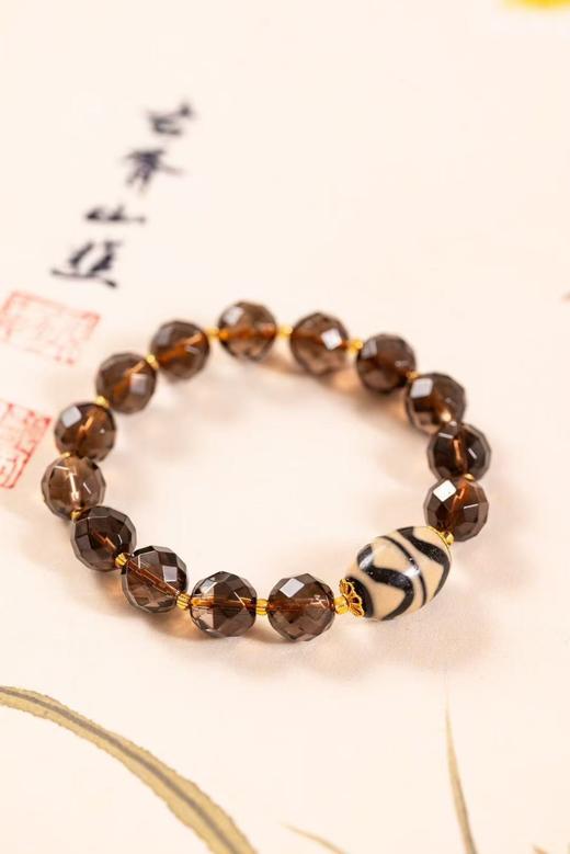 茶晶天珠手串 商品图0